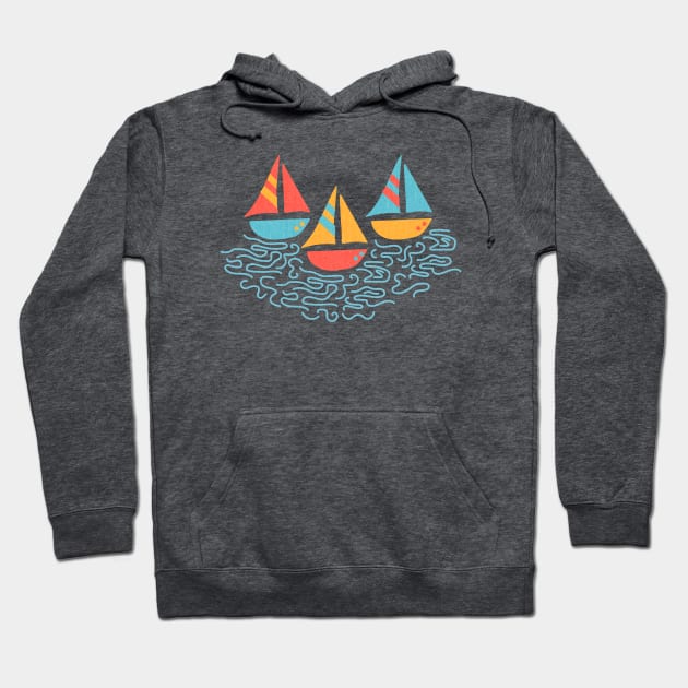 Boats Hoodie by MegDig Design